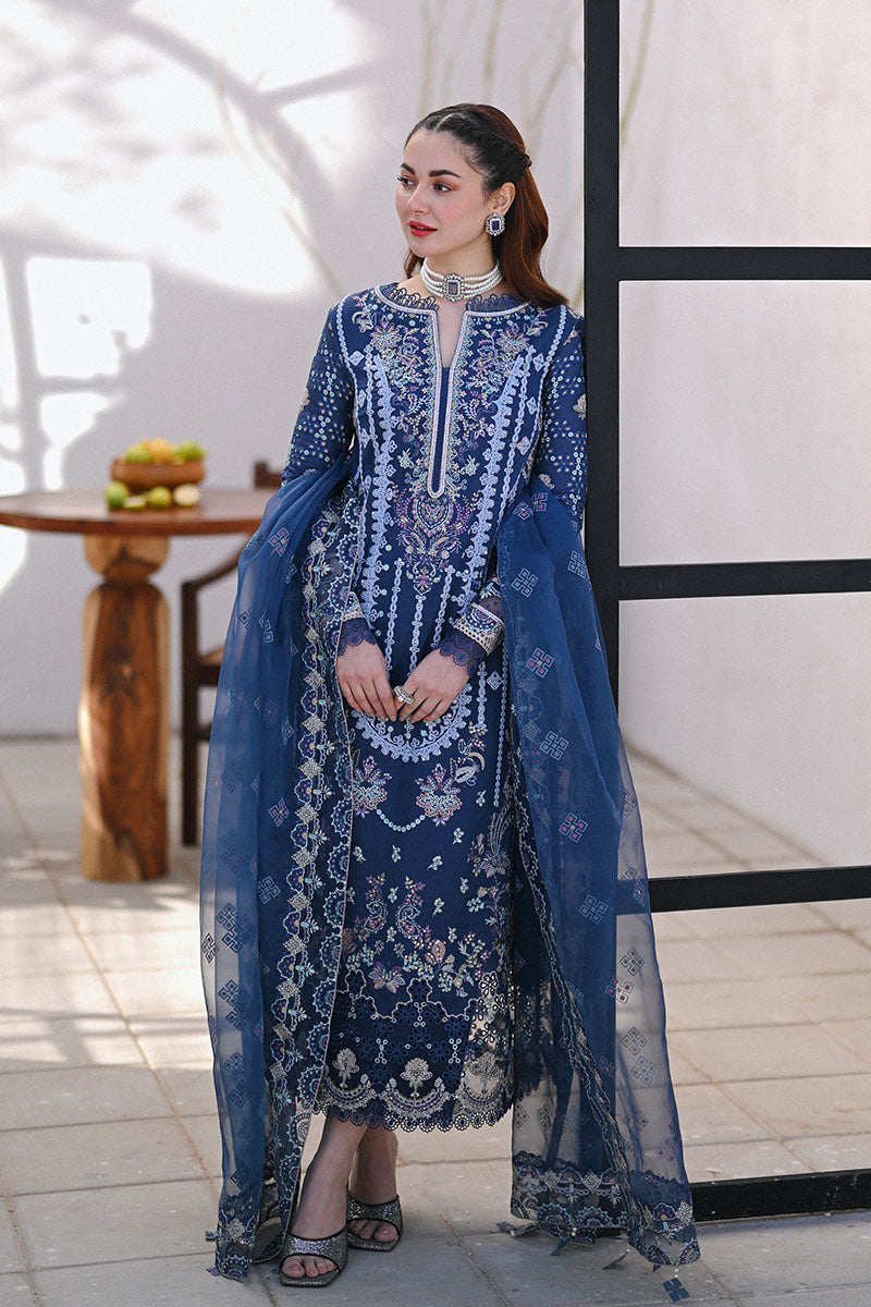 3 Piece Embroidered Lawn Suit with Embroidered Organza Duptta (SP 2545)