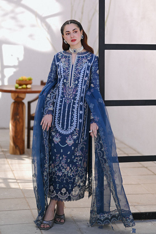 3 Piece Embroidered Lawn Suit with Embroidered Organza Duptta (SP 2545)